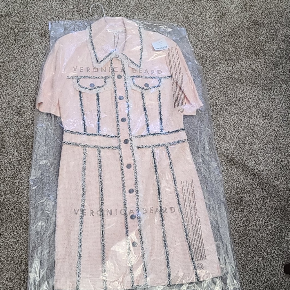 NWT Veronica Beard Azra cotton blend mini dress 10 - Picture 3 of 5